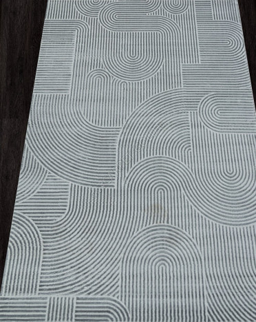 Ковер турецкий E508AQ SIROCCO (PP Heatset Высокоплотный, серый)