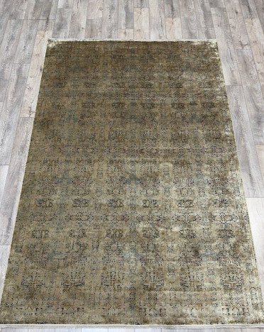 Ковер турецкий B127BA MONZA (Акрил, Эвкалиптовый шелк, бежевый, голубой)