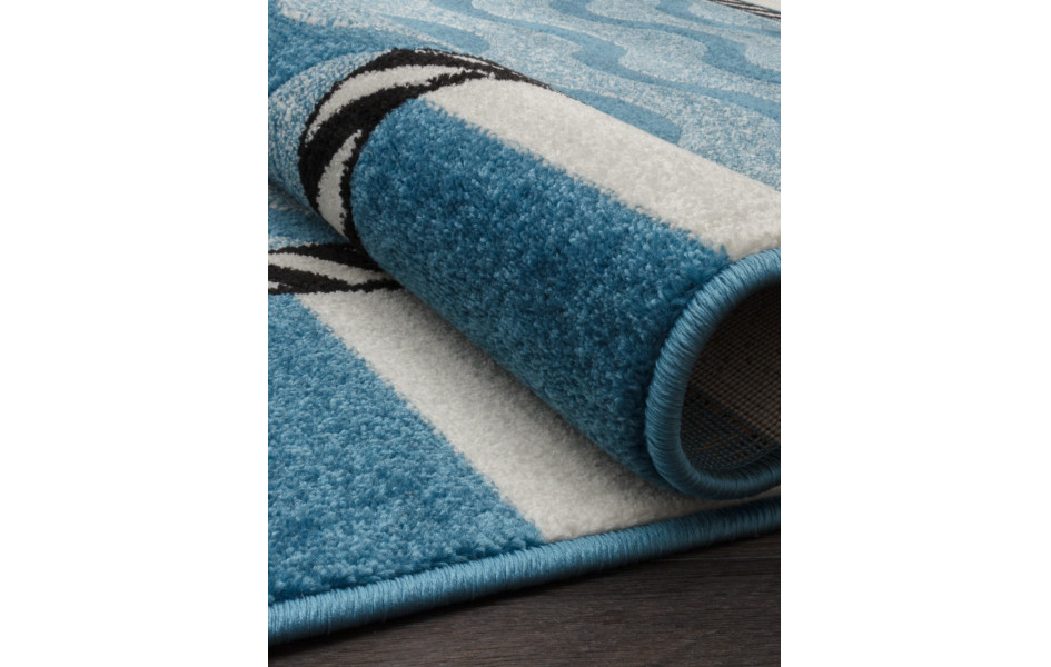 Детский ковер C052 - BLUE морская тематика