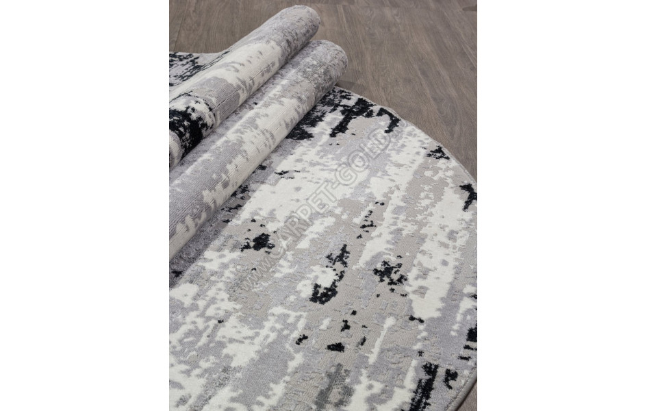 Ковер F279 - DARK GRAY - Овал - коллекция PALERMO