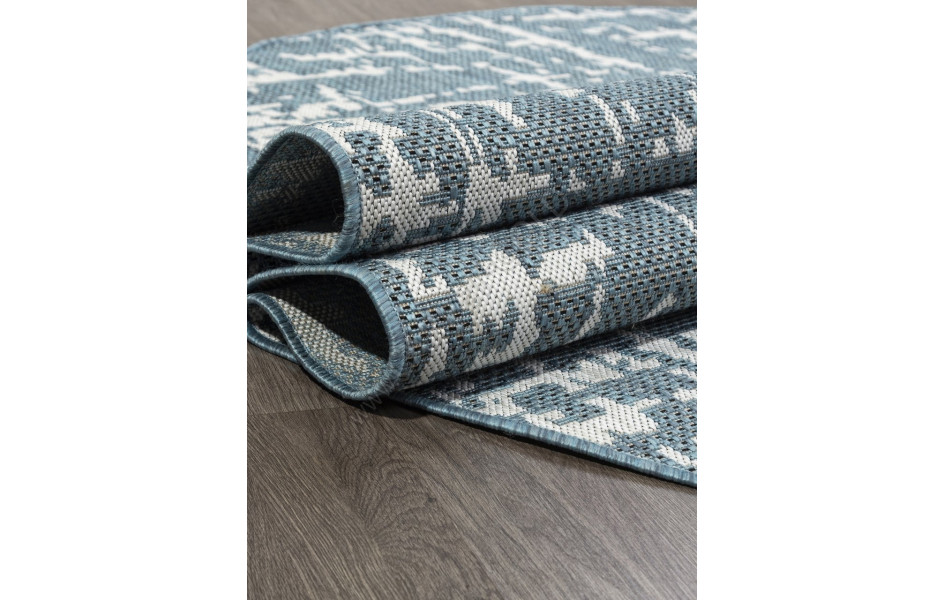 Ковер S136 - BLUE - Овал - коллекция KAIR